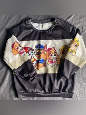 Kids Black Paw Patrol Character Sweatshirt